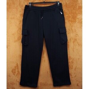 MODE OF ONE Sweatpants Mens XXL Black Cargo Drawstring Straight Leg